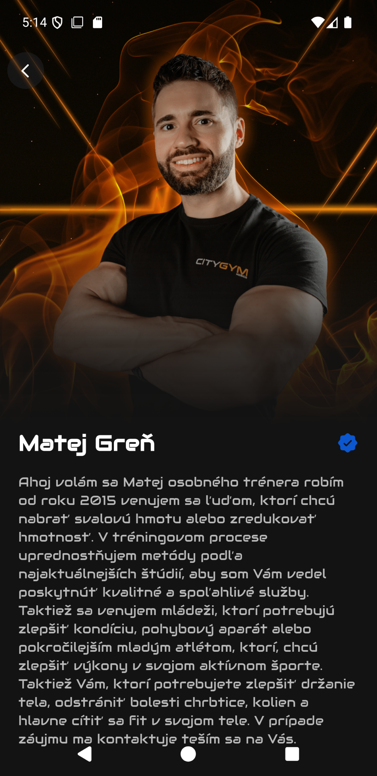 Branded aplikácia fitness centra s vlastným logom
